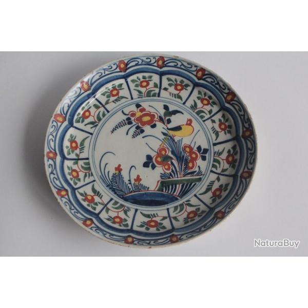 Assiette faence Delft XVIIIe sicle