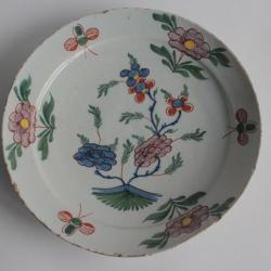 Assiette faïence Delft XVIIIe siècle