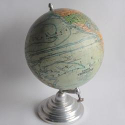 Globe terrestre J. Forest Girard Barrère & Thomas 1930