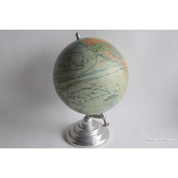 Globe terrestre J. Forest Girard Barrre & Thomas 1930