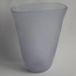 Vase verre soufflé givré Murano Scavo