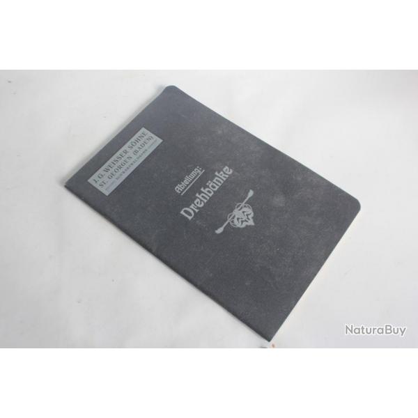 Livre Drehbnke Tours J.G.Weisser Sohne