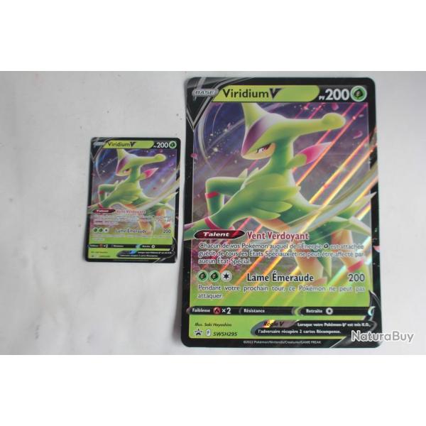 Carte Pokmon Jumbo Viridium V SWSH295 dition originale