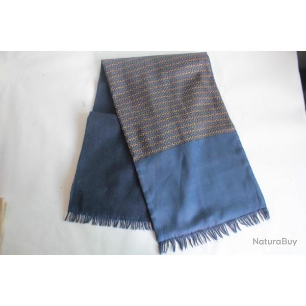 HERMES charpe double face soie cachemire