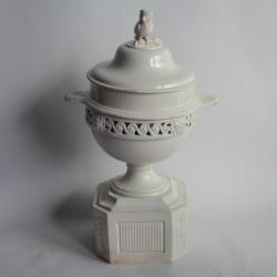 Tisanière faïence Sarreguemines XIXe siècle