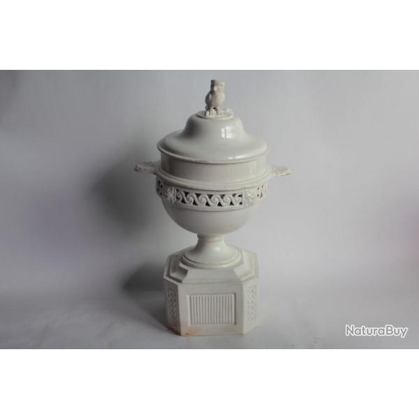 Tisanière faïence Sarreguemines XIXe siècle