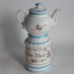 Tisanière porcelaine parlante Bonsoir Bonne Nuit