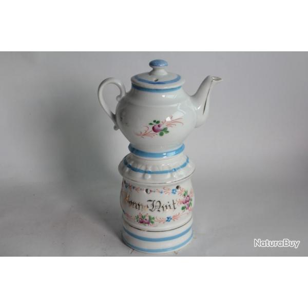 Tisanire porcelaine parlante Bonsoir Bonne Nuit