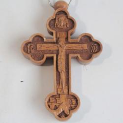 Croix orthodoxe bois sculpté