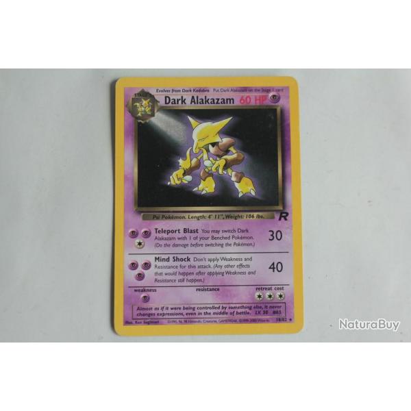Carte Pokmon Dark Alakazam 18/82 dition originale anglaise