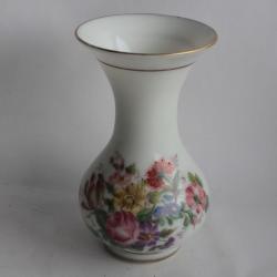 Vase opaline Fleurs peint main Napoléon III