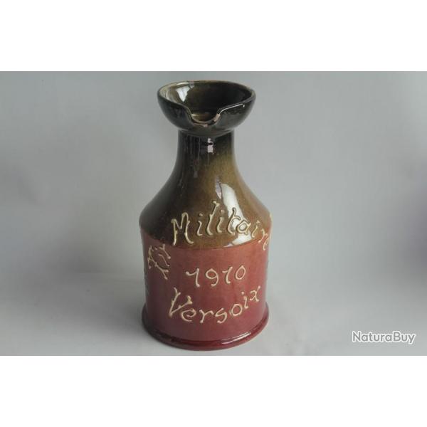 Pichet Tir Militaire Versoix 1910 terre vernisse