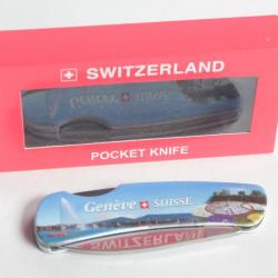 Couteau de poche Souvenir Genève Suisse