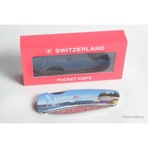 Couteau de poche Souvenir Genve Suisse