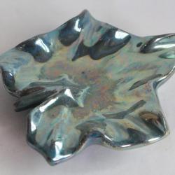 Coupelle Feuille grès flammé Rambervillers Épinal