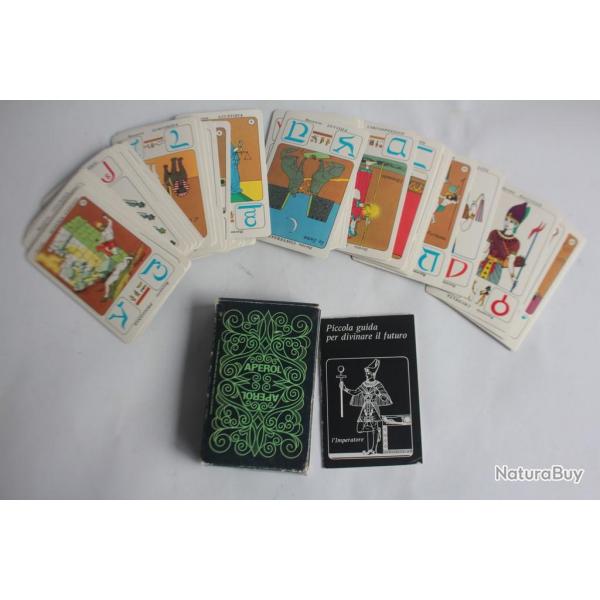 Jeu Tarot gyptien La Ruota della Fortuna Aperol 1973 Cartomancie
