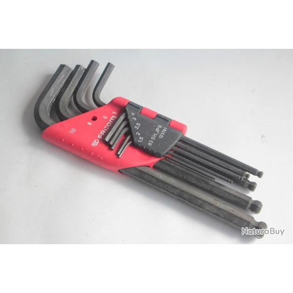 FACOM Jeu de Cls hexagonales coudes 6 pans 83SH.JP9