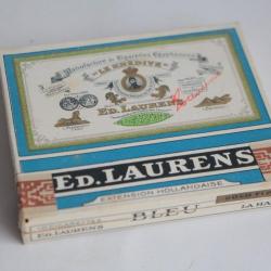 Boite a cigarettes ED.LAURENS Khédive Bleu Extension Hollandaise tabac
