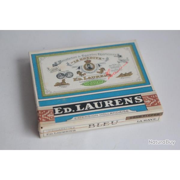 Boite a cigarettes ED.LAURENS Khdive Bleu Extension Hollandaise tabac