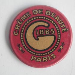 Miroir de poche publicitaire Crème de beauté Gibbs Paris