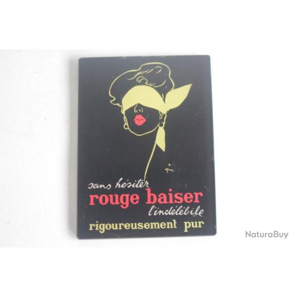 Miroir de poche publicitaire Rouge  lvre Rouge baiser