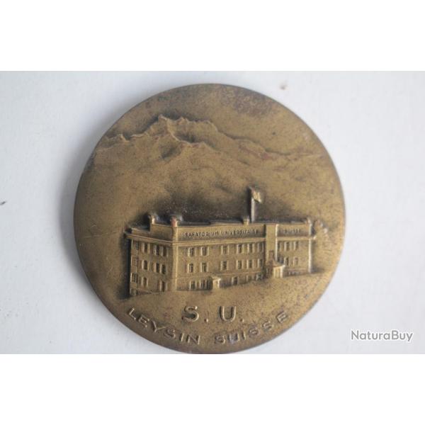 Miroir de poche Sanatorium Universitaire Leysin Suisse