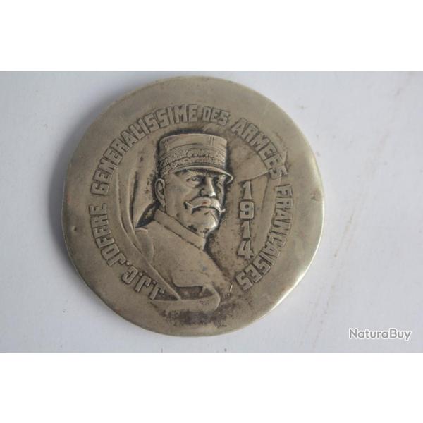 Miroir de poche Joffre Gnral des armes 1914