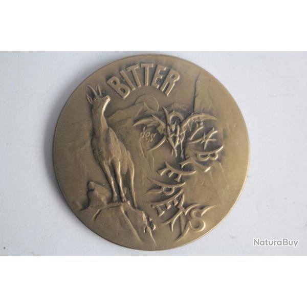 Miroir de poche publicitaire Bitter des Diablerets Suisse