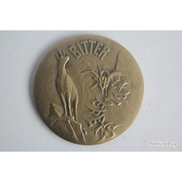 Miroir de poche publicitaire Bitter des Diablerets Suisse
