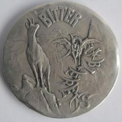 Miroir de poche publicitaire Bitter des Diablerets Suisse