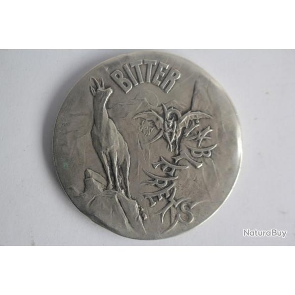 Miroir de poche publicitaire Bitter des Diablerets Suisse
