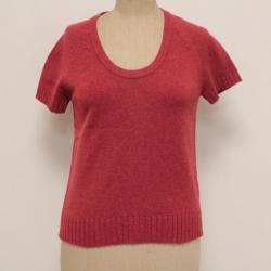 HERMES Pull manches courtes cachemire T36