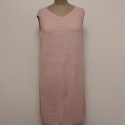 HERMES Robe soie et cachemire rose T38