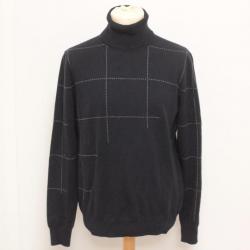 HERMES Pull col roulé cachemire Homme L