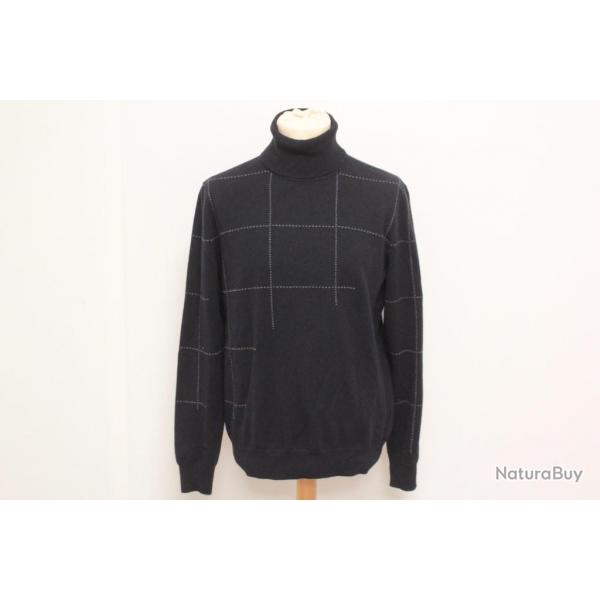 HERMES Pull col roul cachemire Homme L