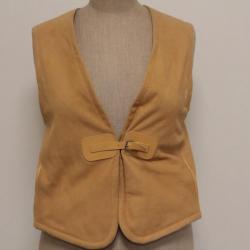 HERMES Haut bicolore lin et coton M