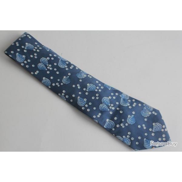 HERMS Cravate soie Coquillages 7495 IA