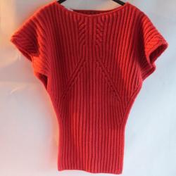 HERMES Plastron cachemire orange TU