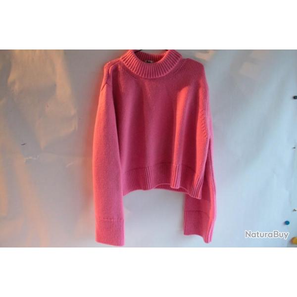 CELINE Pull oversize cachemire rose M