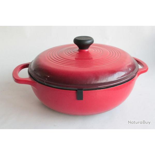 PYREX Cocotte fonte maille rouge 24 cm