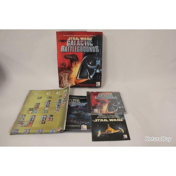 Jeu vido PC Star Wars Galactic Battlegrounds Big box PAL