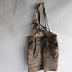 Culotte cuir Bavaroise Lederhose Short Tyrolien