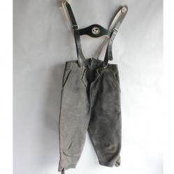 Culotte cuir Bavaroise Lederhose Short Tyrolien