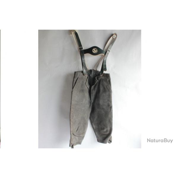 Culotte cuir Bavaroise Lederhose Short Tyrolien