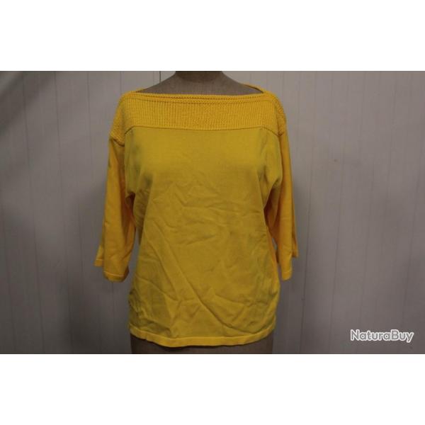 HERMES Pull  motifs soie manches courtes T34