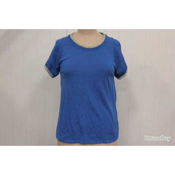 HERMES Pull  motifs soie manches courtes T34