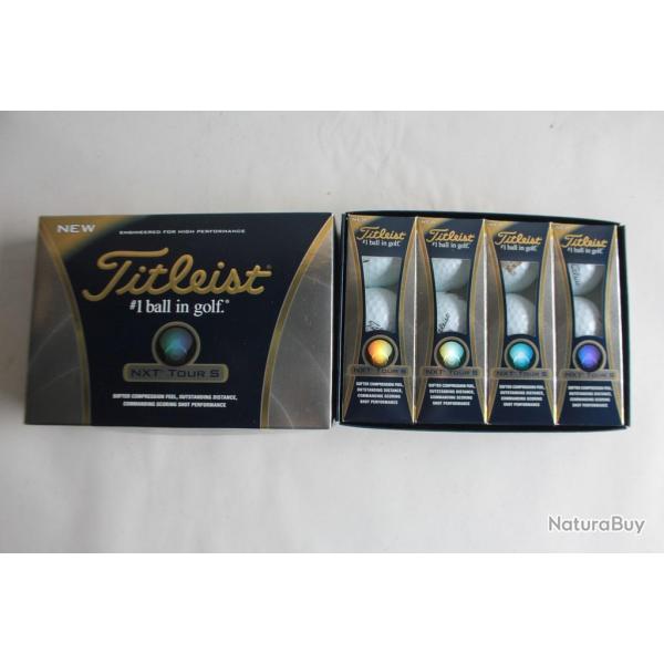 12 Balles de golf Titleist Nxt Tour S