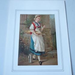 Chromo  Paysanne  1890.