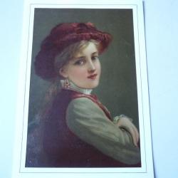 Chromo  Jeune fille  1890