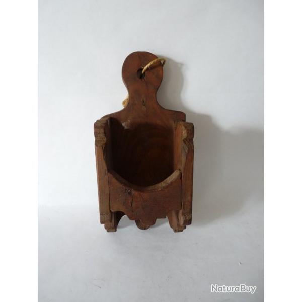 Porte mortier bois Art populaire